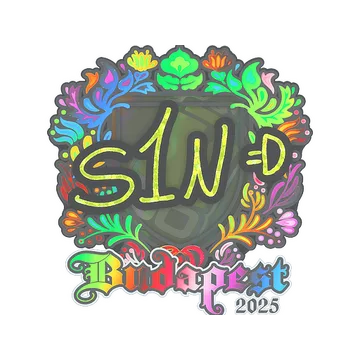 Sticker | s1n (Holo) | Budapest 2025