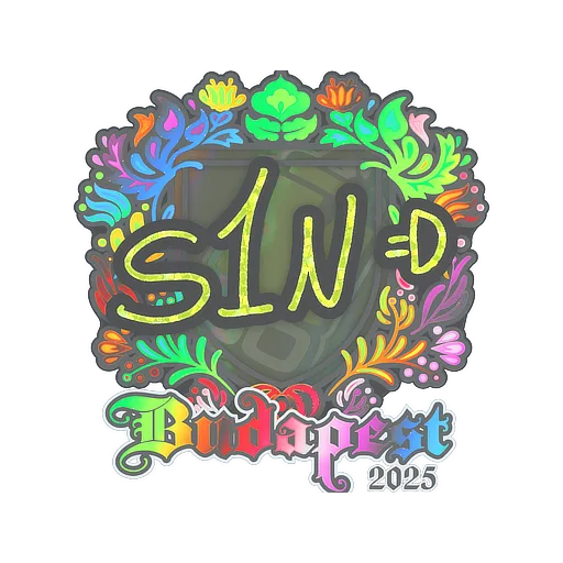 Sticker | s1n (Holo) | Budapest 2025