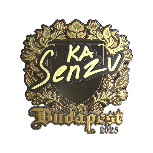 Наклейка | Senzu (золотая) | Будапешт-2025