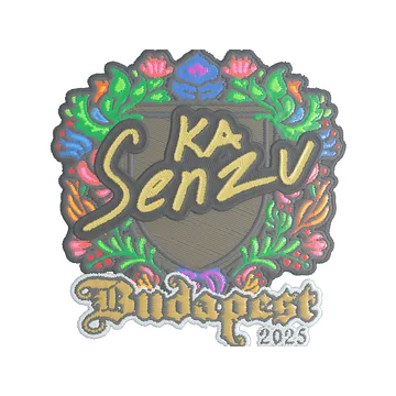 Наклейка | Senzu (вышитая) | Будапешт-2025
