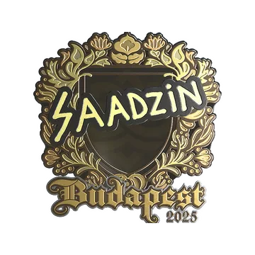 Sticker | saadzin (Gold) | Budapest 2025