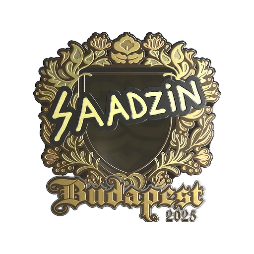 Sticker | saadzin (Gold) | Budapest 2025