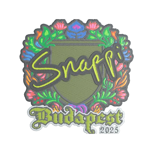 Наклейка | Snappi (вышитая) | Будапешт-2025