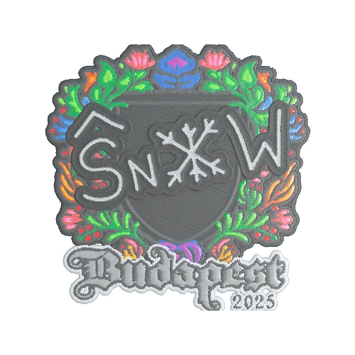 Sticker | snow (Embroidered) | Budapest 2025