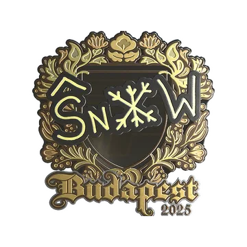 Sticker | snow (Gold) | Budapest 2025
