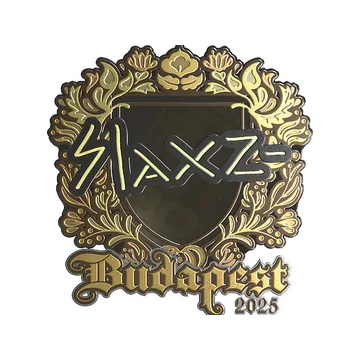 Sticker | slaxz- (Gold) | Budapest 2025