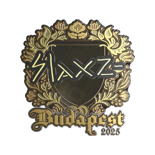 Sticker | slaxz- (Gold) | Budapest 2025
