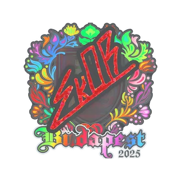 Sticker | sk0R (Holo) | Budapest 2025