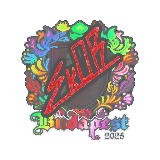 Sticker | sk0R (Holo) | Budapest 2025