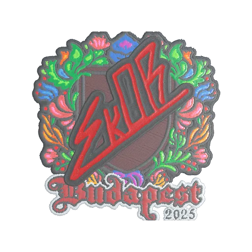 Sticker | sk0R (Embroidered) | Budapest 2025