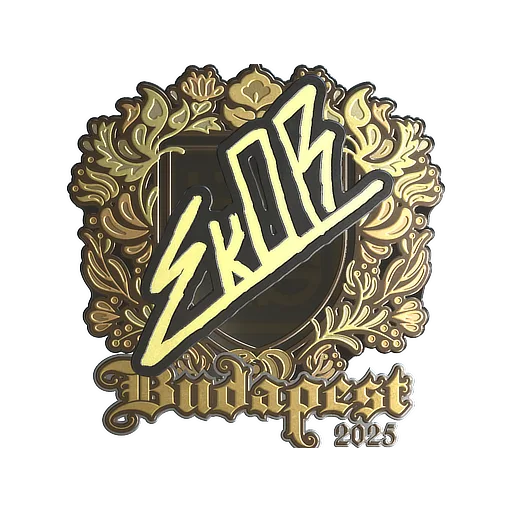 Sticker | sk0R (Gold) | Budapest 2025