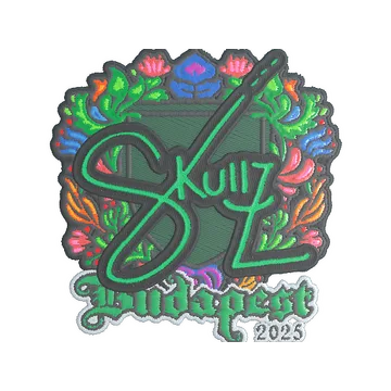 Sticker | skullz (Embroidered) | Budapest 2025