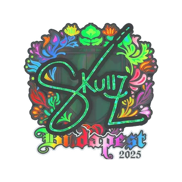 Sticker | skullz (Holo) | Budapest 2025