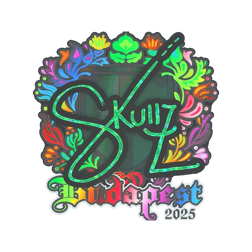 Sticker | skullz (Holo) | Budapest 2025