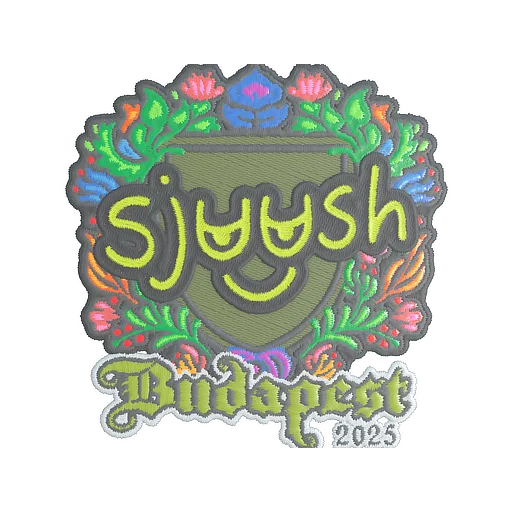 Наклейка | sjuush (вышитая) | Будапешт-2025