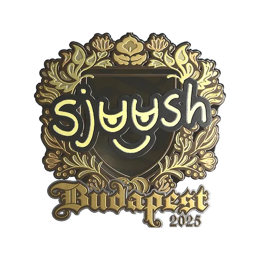 Sticker | sjuush (Gold) | Budapest 2025