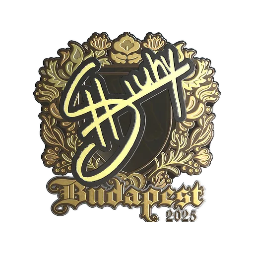 Sticker | siuhy (Gold) | Budapest 2025