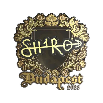 Sticker | sh1ro (Gold) | Budapest 2025