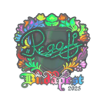 Наклейка | regali (голографическая) | Будапешт-2025