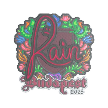 Sticker | rain (Embroidered) | Budapest 2025