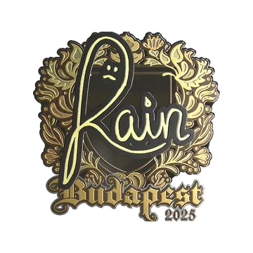 Sticker | rain (Gold) | Budapest 2025
