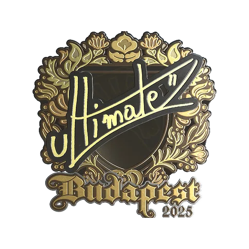 Наклейка | ultimate (золотая) | Будапешт-2025