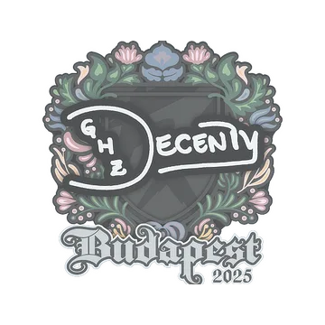 Sticker | decenty | Budapest 2025