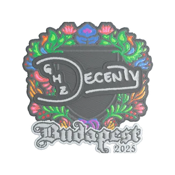 Sticker | decenty (Embroidered) | Budapest 2025