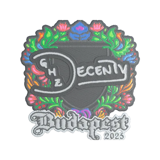 Наклейка | decenty (вышитая) | Будапешт-2025