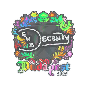 Sticker | decenty (Holo) | Budapest 2025