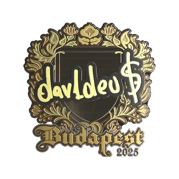 Sticker | dav1deuS (Gold) | Budapest 2025