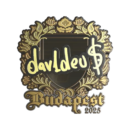 Sticker | dav1deuS (Gold) | Budapest 2025
