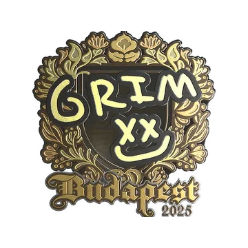 Sticker | Grim (Gold) | Budapest 2025