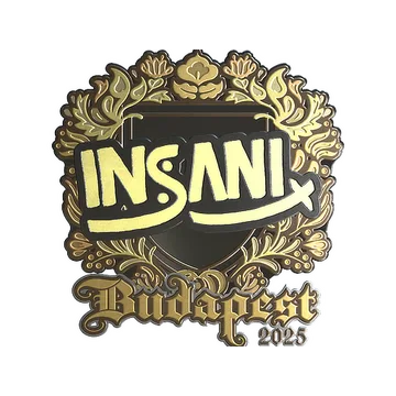 Sticker | insani (Gold) | Budapest 2025