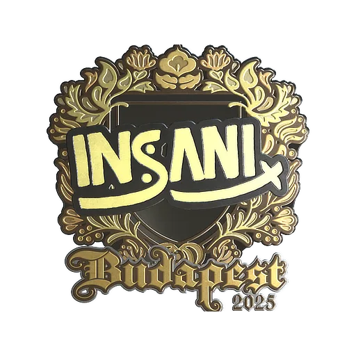 Sticker | insani (Gold) | Budapest 2025