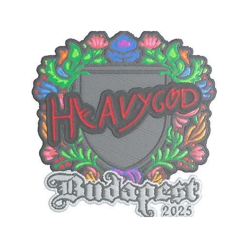 Sticker | Heavygod (Embroidered) | Budapest 2025
