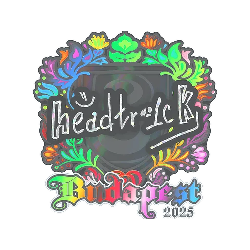 Наклейка | headtr1ck (голографическая) | Будапешт-2025