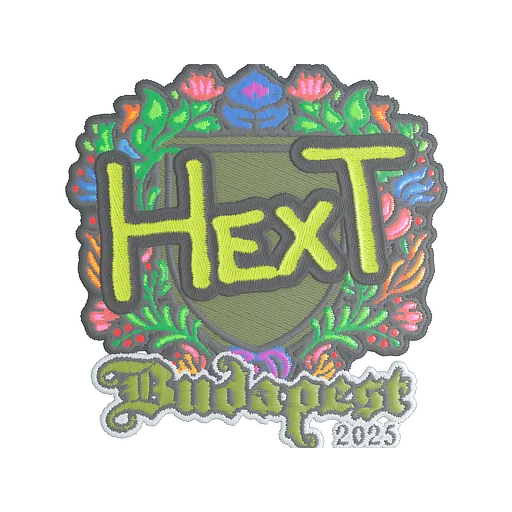 Наклейка | HexT (вышитая) | Будапешт-2025