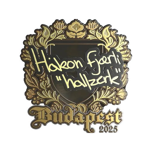 Sticker | hallzerk (Gold) | Budapest 2025