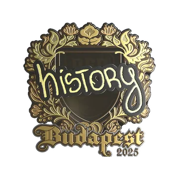 Sticker | History (Gold) | Budapest 2025