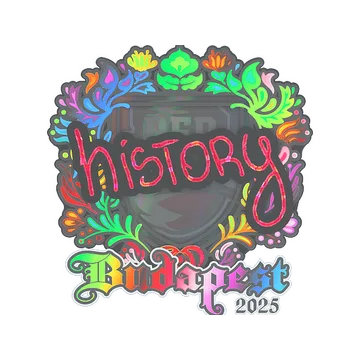 Sticker | History (Holo) | Budapest 2025