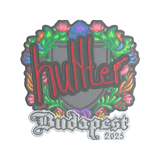 Sticker | huNter- (Embroidered) | Budapest 2025