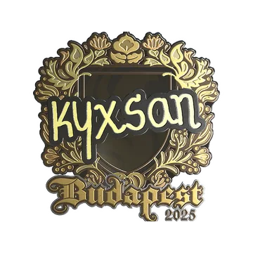 Sticker | kyxsan (Gold) | Budapest 2025