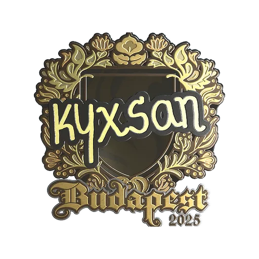 Sticker | kyxsan (Gold) | Budapest 2025