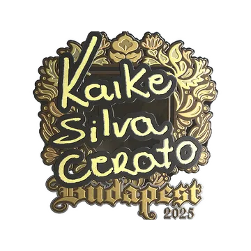 Наклейка | KSCERATO (золотая) | Будапешт-2025