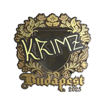 Sticker | KRIMZ (Gold) | Budapest 2025