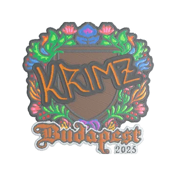 Sticker | KRIMZ (Embroidered) | Budapest 2025