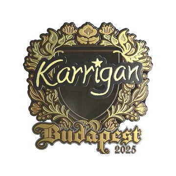Sticker | karrigan (Gold) | Budapest 2025