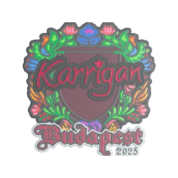Sticker | karrigan (Embroidered) | Budapest 2025