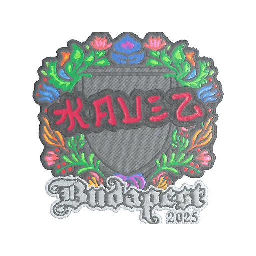 Наклейка | kauez (вышитая) | Будапешт-2025